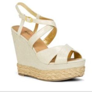 NWOB: Shimmery Summer Strappy Wedges